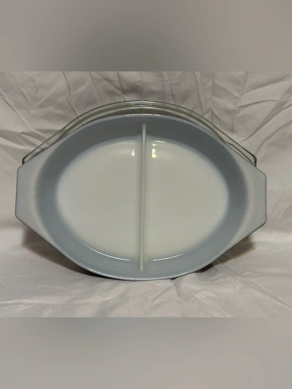 Pyrex Black Snowflake Divided Casserole